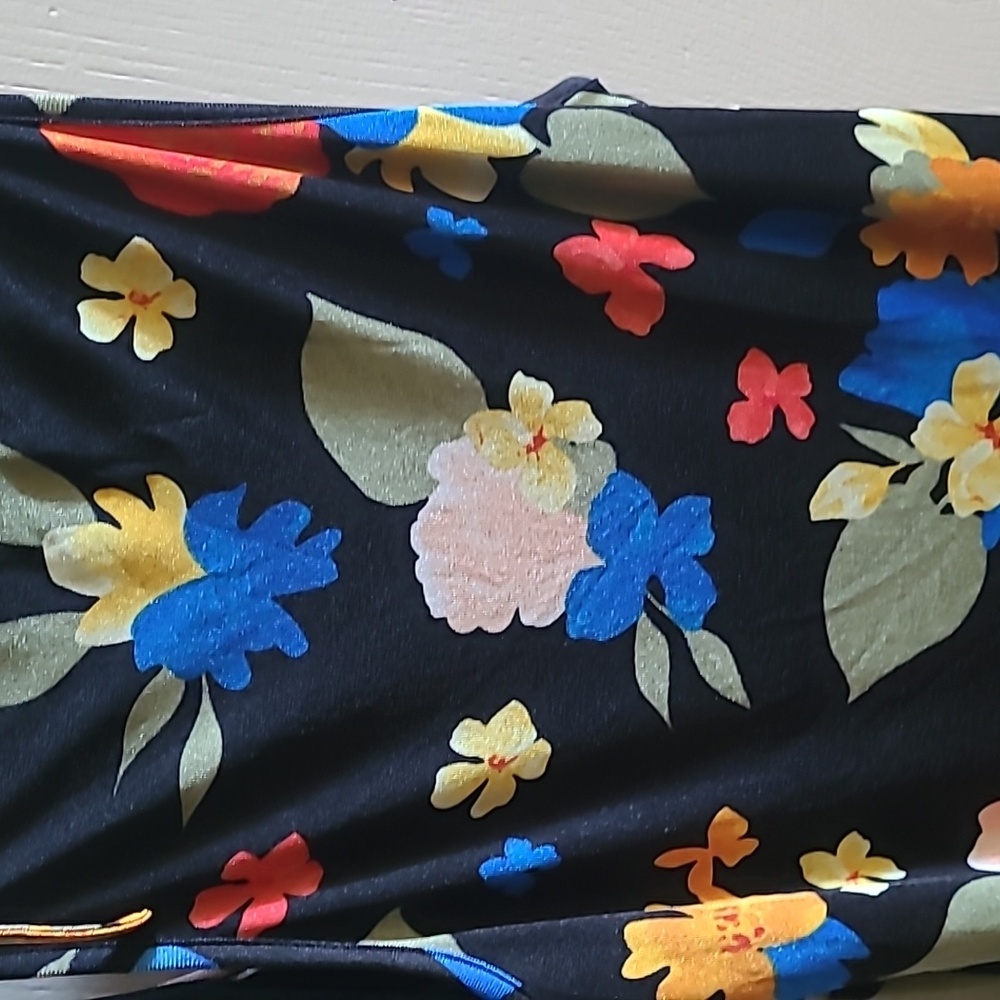 NEW WeWoreWhat by DANIELLE BERNSTEIN, Boat Neck Tropicana Maxi Dress, Sz XL - Picture 6 of 11